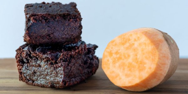 Шоколадный ПП-пирог - из сладкого картофеля