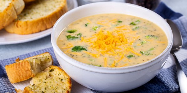 Суп с сыром и брокколи