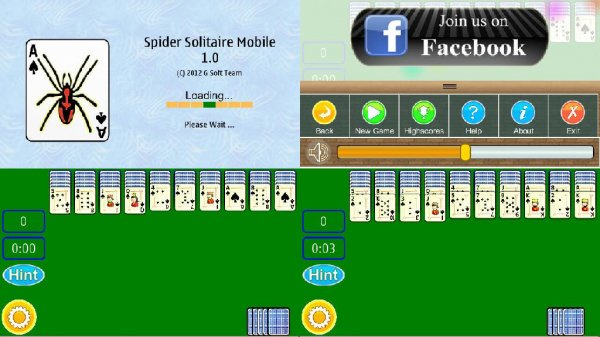 SpiderSolitaireMobile S60v5-Belle