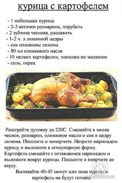 Курица с картофелем